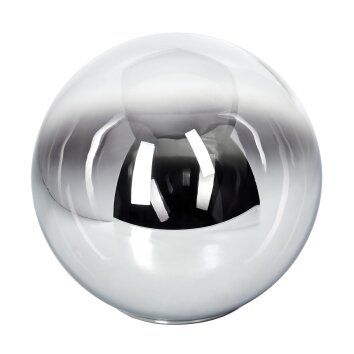 Gastor Verre de rechange, pièce de rechange 20 cm Chrome, Clair, Fumé