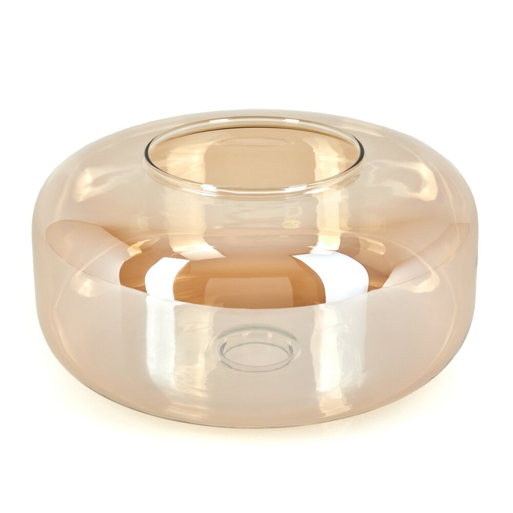 Abat-jour en verre Boza Verre de rechange Ambre main product photo