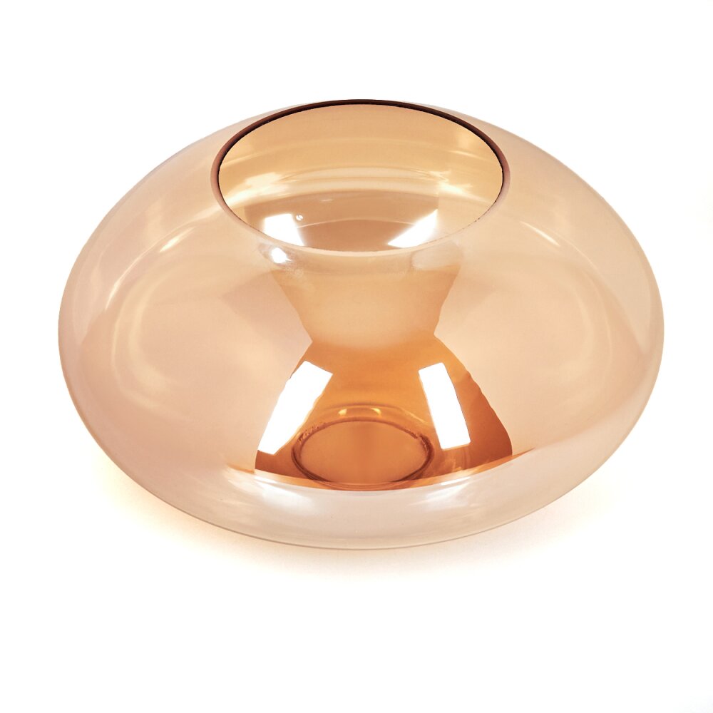 Abat-jour en verre Mertola Verre de rechange Ambre main product photo