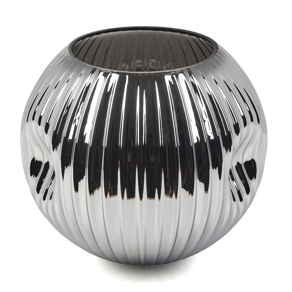 Abat-jour en verre Ripoll Verre de rechange Chrome, Fumé main product photo