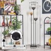 Gastor Lampadaire 30 cm Noir, 3 lumières
