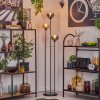 Gastor Lampadaire 30 cm Noir, 3 lumières