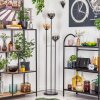 Gastor Lampadaire 30 cm Noir, 3 lumières