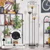 Koyoto Lampadaire 30 cm Noir, 3 lumières