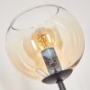 Koyoto Lampadaire 30 cm Noir, 3 lumières