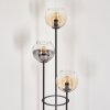 Koyoto Lampadaire 30 cm Noir, 3 lumières