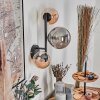 Chehalis Boule lumineuse, Applique murale Ambre, Fumé, 3 lumières