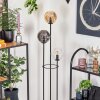 Gastor Lampadaire 30 cm Noir, 3 lumières