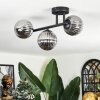 Chehalis Plafonnier, Boule lumineuse Fumé, 3 lumières
