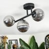 Chehalis Plafonnier, Boule lumineuse Fumé, 3 lumières