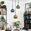 Koyoto Suspension, Boule lumineuse, Suspension, Suspension grappe Noir, 3 lumières