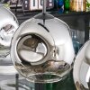 Ripoll Suspension, Boule lumineuse, Suspension Chrome, Clair, Fumé, 3 lumières