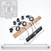 Ripoll Suspension, Boule lumineuse, Suspension Écru, Noir, 3 lumières