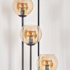 Koyoto Lampadaire 30 cm Bois foncé, Noir, 4 lumières