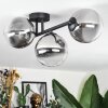 Chehalis Plafonnier, Boule lumineuse Clair, Fumé, 3 lumières