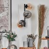 Chehalis Boule lumineuse, Applique murale Ambre, Fumé, 3 lumières
