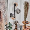 Chehalis Boule lumineuse, Applique murale Ambre, Fumé, 3 lumières