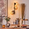 Chehalis Boule lumineuse, Applique murale Ambre, 3 lumières