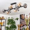 Gastor Plafonnier, Boule lumineuse Ambre, Clair, Fumé, 10 lumières