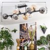 Gastor Plafonnier, Boule lumineuse Ambre, Clair, Fumé, 10 lumières
