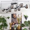 Gastor Plafonnier, Boule lumineuse Chrome, Clair, Fumé, 10 lumières Gastor Plafonnier, Boule lumineuse Chrome, Clair, Fumé, 10 lumières