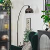 Baloca Lampadaire Chrome, Noir, 1 lumière