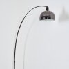 Baloca Lampadaire, Lampadaires arc Chrome, Noir, 1 lumière