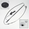 Baloca Lampadaire, Lampadaires arc Chrome, Noir, 1 lumière