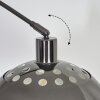 Baloca Lampadaire Chrome, Noir, 1 lumière