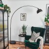 Baloca Lampadaire Chrome, Noir, 1 lumière