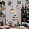 Koyoto Suspension, Boule lumineuse, Suspension Ambre, Clair, Fumé, 3 lumières