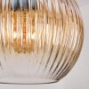 Koyoto Suspension, Boule lumineuse, Suspension Ambre, Clair, Fumé, 3 lumières