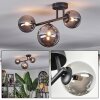Chehalis Plafonnier, Boule lumineuse Fumé, 3 lumières