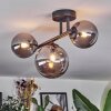 Chehalis Plafonnier, Boule lumineuse Fumé, 3 lumières