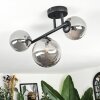 Chehalis Plafonnier, Boule lumineuse Fumé, 3 lumières