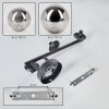 Chehalis Plafonnier, Boule lumineuse Fumé, 3 lumières