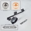 Chehalis Boule lumineuse, Applique murale Ambre, Fumé, 3 lumières