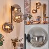 Chehalis Boule lumineuse, Applique murale Fumé, 3 lumières