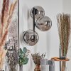 Chehalis Boule lumineuse, Applique murale Fumé, 3 lumières