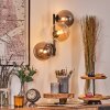 Chehalis Boule lumineuse, Applique murale Ambre, Fumé, 3 lumières