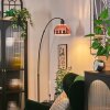 Baloca Lampadaire, Lampadaires arc Noir, 1 lumière