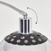 Baloca Lampadaire Chrome, Noir, 1 lumière