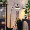 Baloca Lampadaire Chrome, Noir, 1 lumière