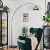 Baloca Lampadaire, Lampadaires arc Chrome, Noir, 1 lumière
