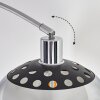 Baloca Lampadaire, Lampadaires arc Chrome, Noir, 1 lumière