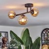 Chehalis Plafonnier, Boule lumineuse Ambre, 3 lumières