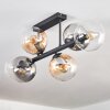 Gastor Plafonnier, Boule lumineuse Ambre, Clair, Fumé, 6 lumières
