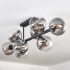 Gastor Plafonnier, Boule lumineuse Clair, Fumé, 8 lumières