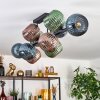 Gastor Plafonnier, Boule lumineuse Bleu, Vert, Cuivré, 10 lumières