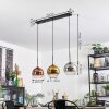 Koyoto Suspension, Boule lumineuse, Suspension Chrome, Or, Clair, Cuivré, Fumé, 3 lumières
